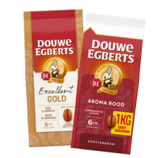 Douwe Egberts aroma rood, intens, excellent of espresso bonen